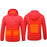 Winter Heated Jacket USB Electric Cotton Coat Zip-up Heater Thermal Clothing Heating Vest For Men