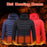 Winter Heated Jacket USB Electric Cotton Coat Zip-up Heater Thermal Clothing Heating Vest For Men
