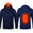 Winter Heated Jacket USB Electric Cotton Coat Zip-up Heater Thermal Clothing Heating Vest For Men