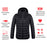 Winter Heated Jacket USB Electric Cotton Coat Zip-up Heater Thermal Clothing Heating Vest For Men